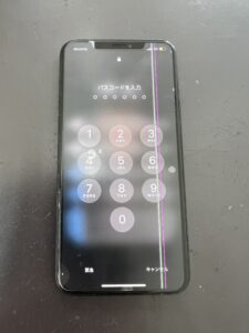 iPhoneX損傷した液晶