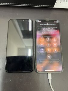 iPhoneX液晶漏れ