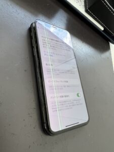 iPhoneX 画面膨張バッテリー